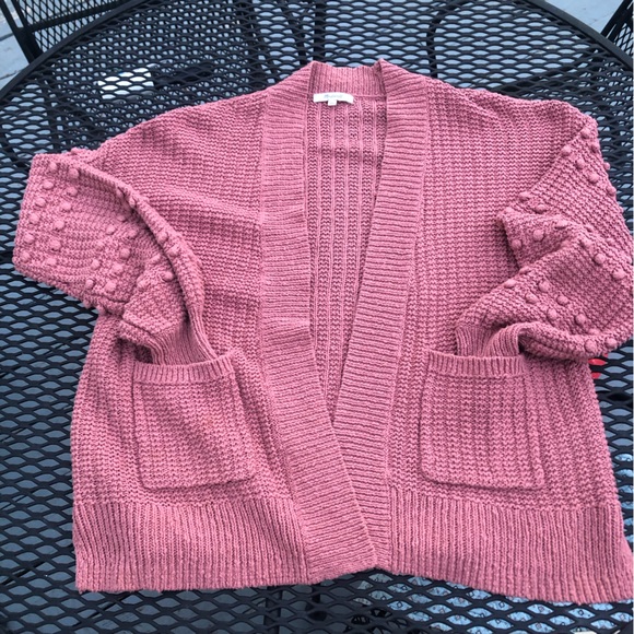 Madewell Bobble Cardigan Sweater Open Front Pockets Oversized Size xxs - Picture 7 of 12